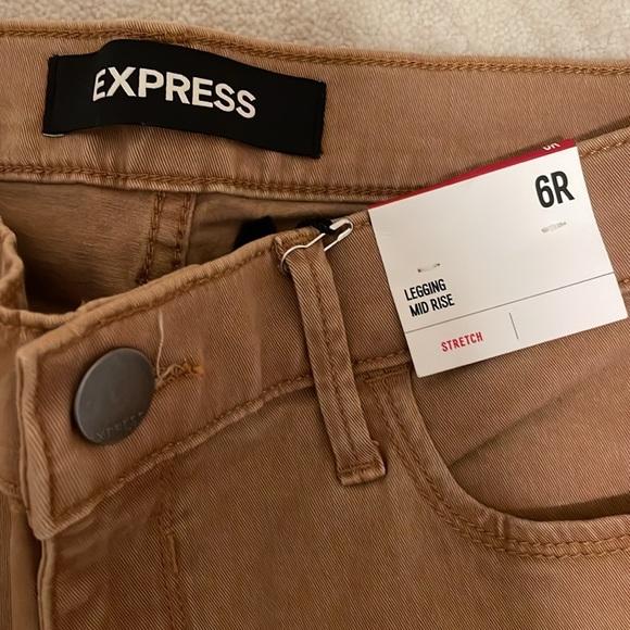 Express brand new camel Jean leggings - Picture 2 of 3